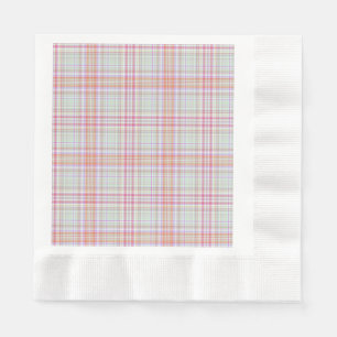 Pink 'n Green Geometric Kariert Serviette