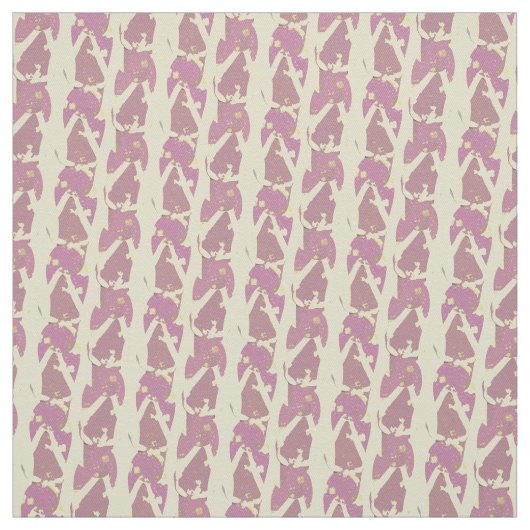 Pink n Yellow Flipflops Abstraktes Muster Stoff (Muster)