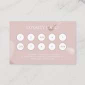 Pink Nail Artist Marketing Client Rewards Treuekarte (Rückseite)