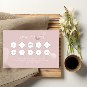 Pink Nail Artist Marketing Client Rewards Treuekarte