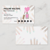 Pink Nail Polnisch | Treuekarten Treuekarte (Vorne/Hinten)