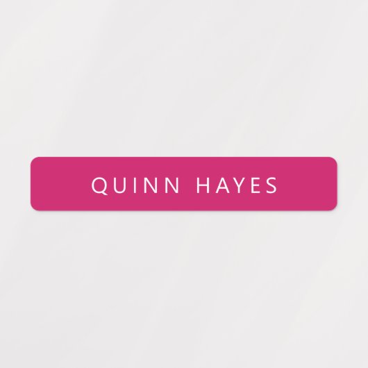 Pink Name Labels Etiketten (Design 1)