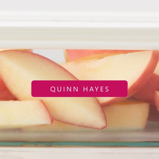 Pink Name Labels Etiketten (Befestigt)