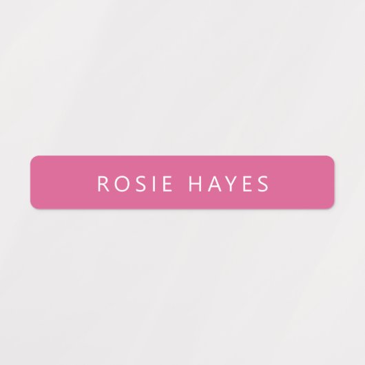 Pink Name Labels Etiketten (Design 2)
