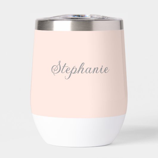 Pink Name Modern Elegant Monogram Boho (Vorderseite)
