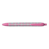 Pink Name Personalised Ballpoint Pen Kugelschreiber (Rückseite)
