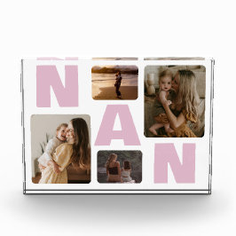 Pink Nan Oma's Familienfoto Collage Fotoblock