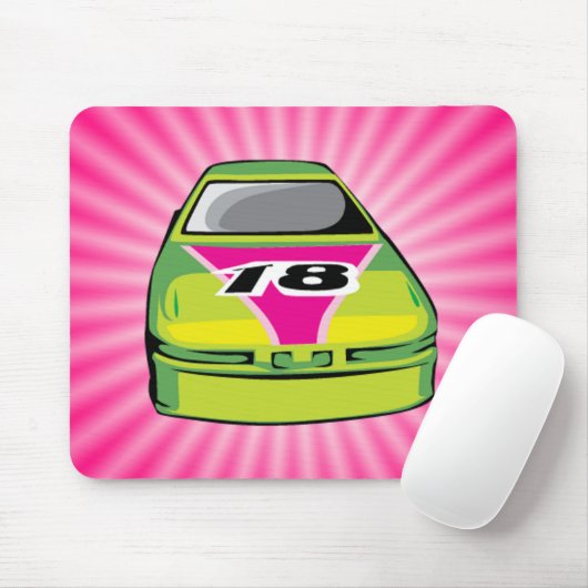 Pink Nascar Mousepad (Mit Mouse)