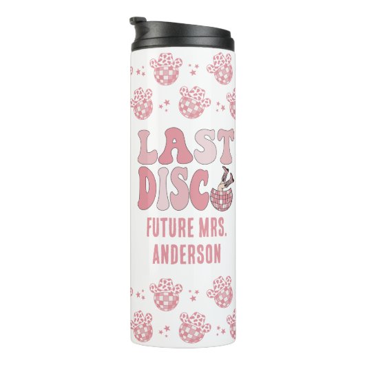 Pink Nashville Last Disco Bachelorette Gedeckter W Thermosbecher (Nach rechts gedreht)