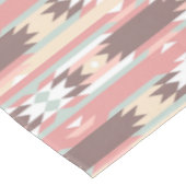 Pink Native American Pattern Tableclout Tischdecke (Schrägansicht)