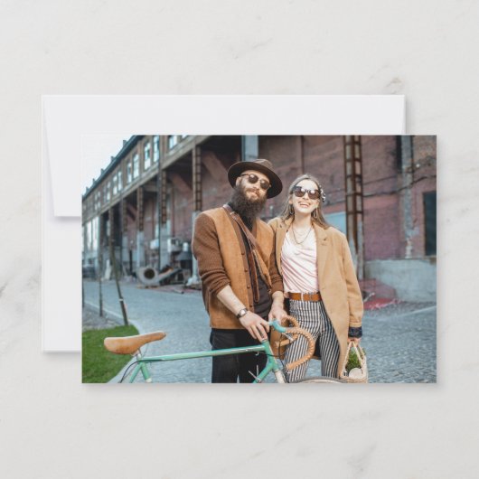 Pink Natural Tones Pampas Save the Date Karte (Rückseite)