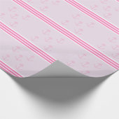 Pink Nautic Anchors Geschenkpapier (Ecke)