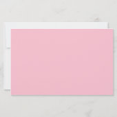 Pink Nautical Baby Shower Ratschläge Karte (Rückseite)