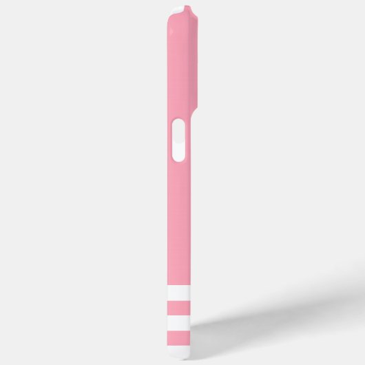 Pink Nautical Rope and Anchor Mit Monogramm Case-Mate iPhone Hülle (Rückseite / Rechts)