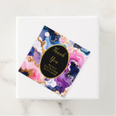 Pink, Navy Blue and Gold Ink Birthday Party Geschenkanhänger (Beispiel)