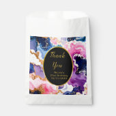 Pink, Navy Blue and Gold Ink Birthday Party Geschenktütchen (Vorderseite)