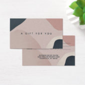 Pink Navy Blue Modern Abstrakte Formen Geschenkkar (Schreibtisch)