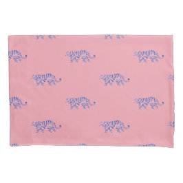 Pink & Navy Tiger Muster für Kinder, Teens, Mädche Kissenbezug