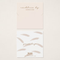 Pink Necklle Display Business Card