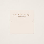 Pink Necklle Display Business Card (Vorderseite)