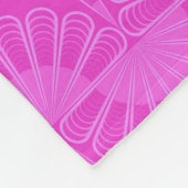 pink neon bright geometric pattern fleecedecke (Ecke)