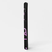 Pink Neon Dog Paw Print Case-Mate iPhone Hülle (Hinten/Links)