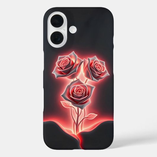 Pink Neon Floral Elegance Case-Mate iPhone Fall Case-Mate iPhone Hülle (Rückseite)
