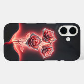 Pink Neon Floral Elegance Case-Mate iPhone Fall Hülle (Rückseite (Horizontal))