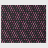 Pink Neon Lightning Bolt Muster Geschenkpapier (Flach)