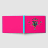 Pink Neon Marie Laveau Veve Sigil Gästebuch (Voll)