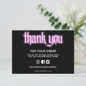 Pink Neon Sign Vielen Dank, Media Insert (Stehend Vorderseite)