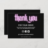 Pink Neon Sign Vielen Dank, Media Insert (Vorne/Hinten)