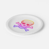 Pink Neon Skull Teller (Schrägansicht)