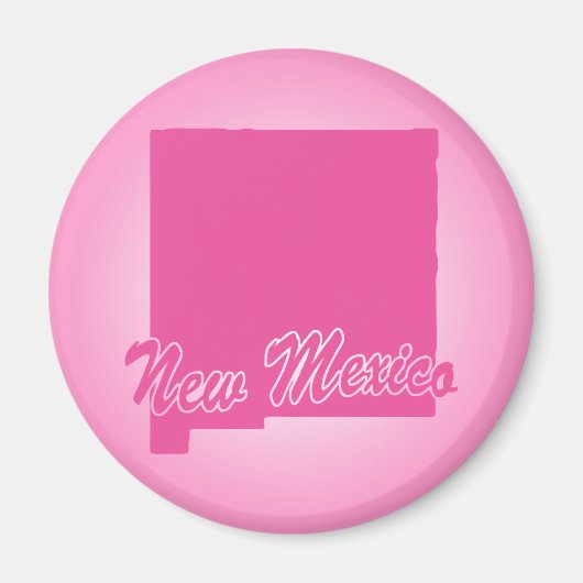 Pink New Mexico Magnet (Vorne)