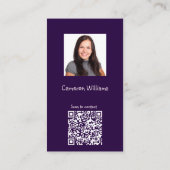 Pink Nice zu erfüllen QR-Code Social Butterfly Visitenkarte (Rückseite)