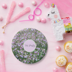 Pink Nicotiana Party Pappteller