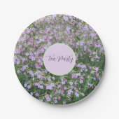 Pink Nicotiana Party Pappteller (Vorderseite)