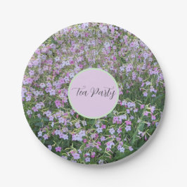 Pink Nicotiana Party Pappteller