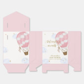 Pink Niedlich Adventure Hot Air Ballon Babydusche Geschenkschachtel (Ungefaltet)
