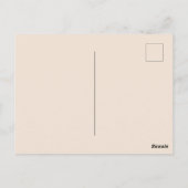 Pink Niedlich Baby Girl Rose Blume Babydusche Kind Postkarte (Rückseite)