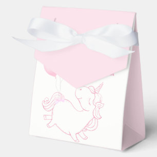 Pink Niedlich Balloon Unicorn Kinderdusche Geschenkschachtel