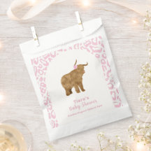 Pink Niedlich Boho Holy Cow Floral Girl Babydusche