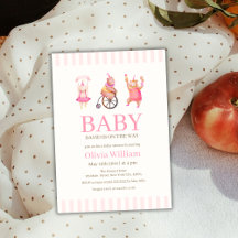 Pink Niedlich Circus Karneval Teddy Bear Babydusch