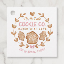 Pink Niedlich Gingerbrot Weihnachtskekse tauschen Geschenkanhänger