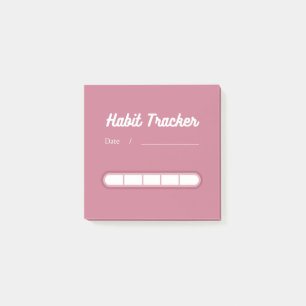 Pink Niedlich Habit Tracker Post-it Klebezettel