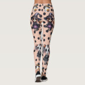 Pink Niedlich Halloween Leggings (Rückseite)