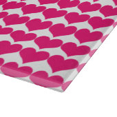 Pink Niedlich Hearts Muster Cutting Board Schneidebrett (Ecke)