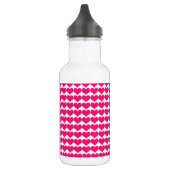 Pink Niedlich Hearts Muster Flasche Edelstahlflasche (Links)