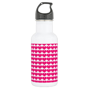 Pink Niedlich Hearts Muster Flasche Edelstahlflasche
