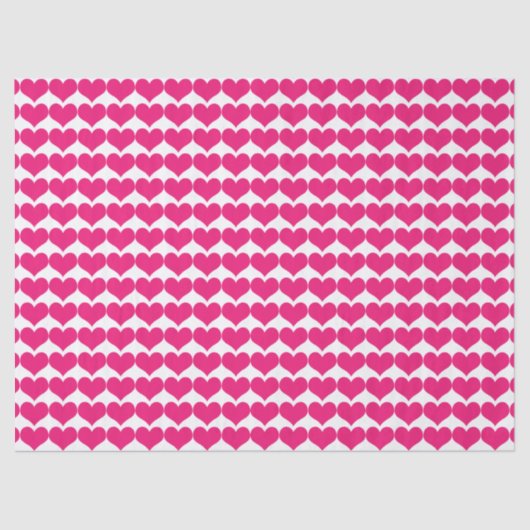 Pink Niedlich Hearts Muster Gewebe Papier (Vorderseite)